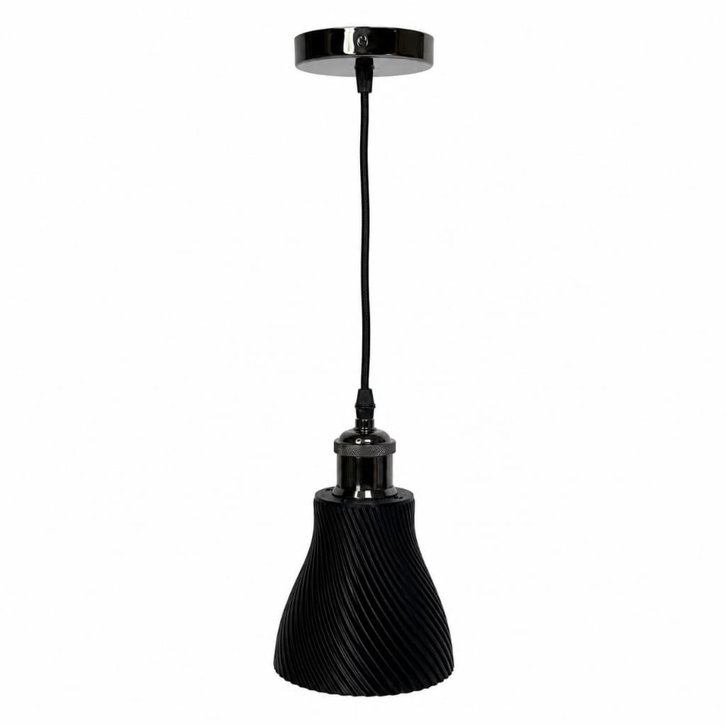 Luminária Preta Elegante Decoração Casa Lustre/Pendente (ENVIO IMEDIATO)