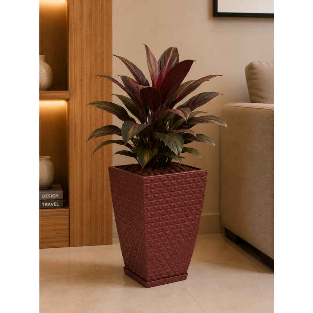 Vaso Para Plantas Bojo Quadrado Diamante Moderno Jardim Casa