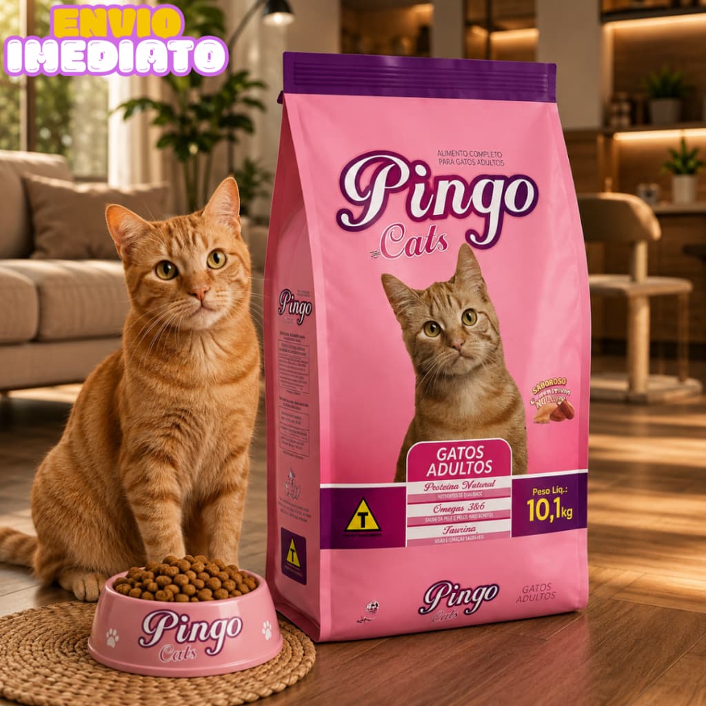 Ração para Gatos Adultos Sabor Mix de Carnes 10,1KG - Envio Imediato