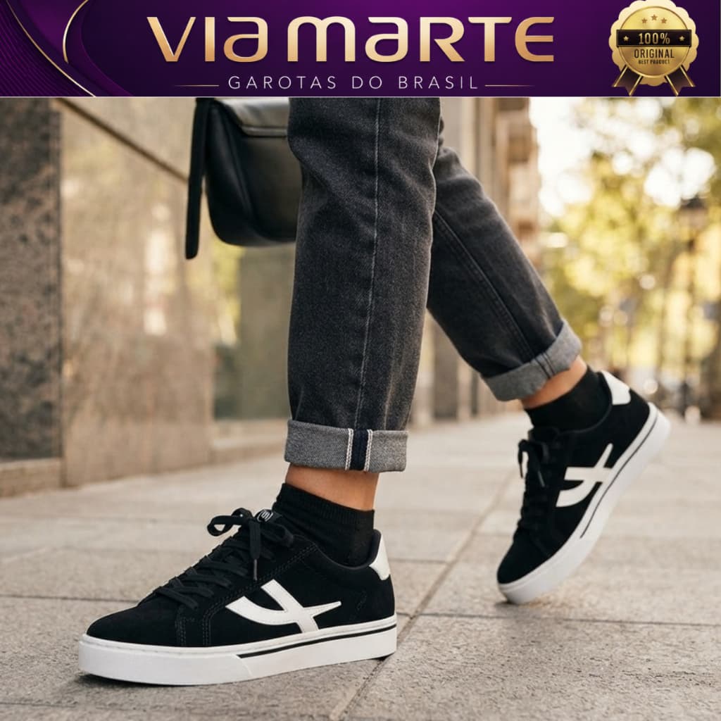 Tênis Via Marte Original Feminino Casual Plataforma Flatform Confortável