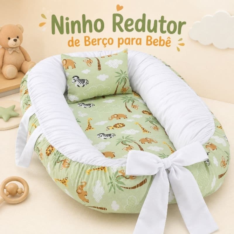 Ninho redutor de berço portátil macio | bebê recém nascido