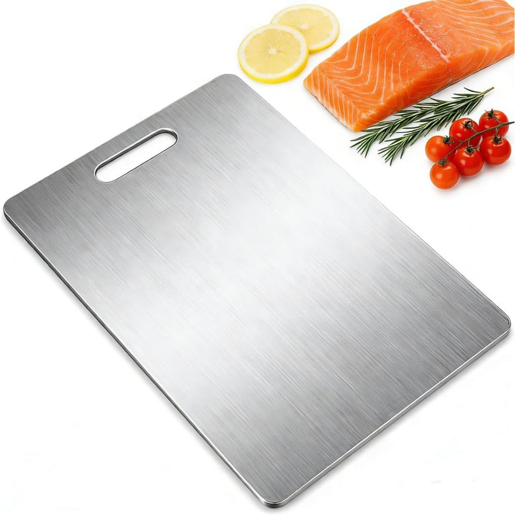Tábua De Corte Aço Inox 30x20cm Para Carnes Legumes Cozinha