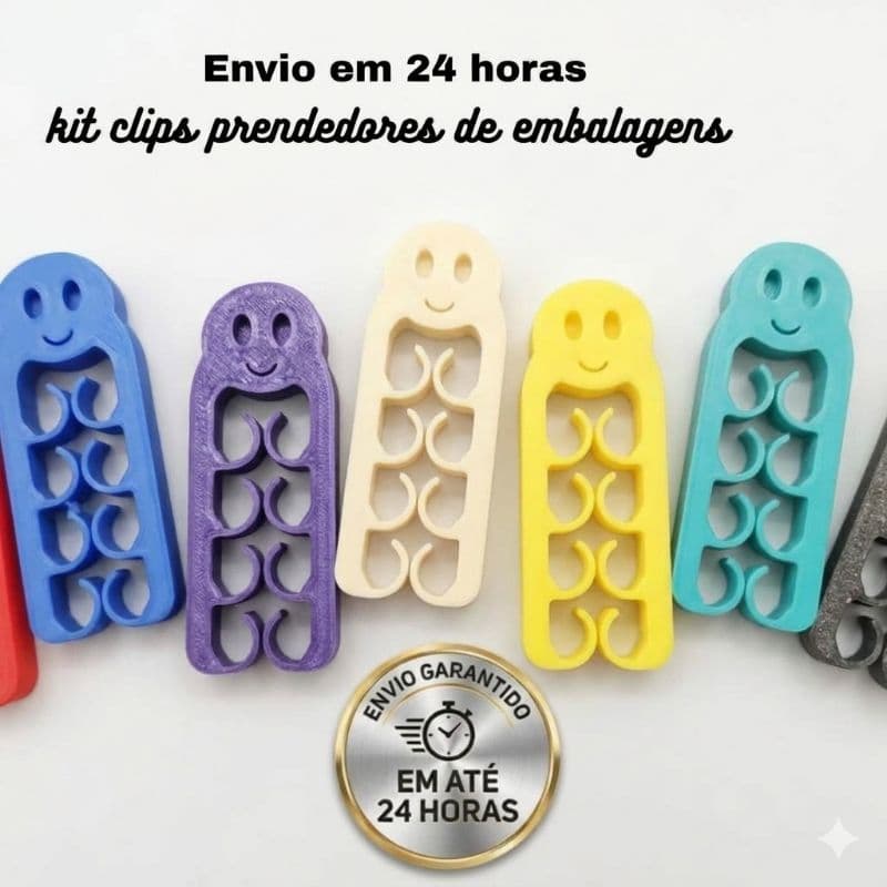 kit 6 prendedor pregador Fecha embalagens Sacos de Alimentos /lacre fácil kit de Clips de Vedação p/ Pressão polvo decor