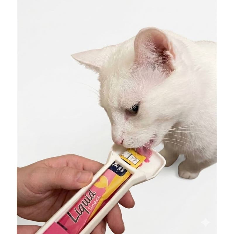 colher espremedora para sachê de gatos CHURU e cães