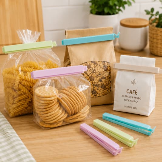 Kit Prendedores -Fecha Embalagem -Lacre fácil- Kit com 10 ou 20 unidades