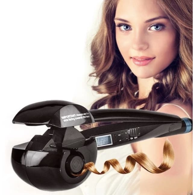 Modelador de Cachos Automático Bivolt Digital - Redução de Frizz, Aquecimento Uniforme, Cachos Duradouros
