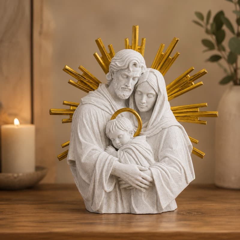 Escultura Religiosa Família Sagrada | Decorativa