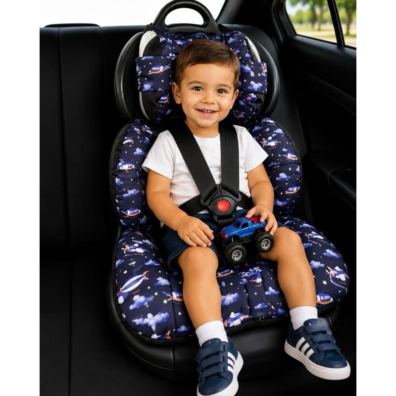 Capa Almofadada Universal para Cadeirinhas de Carro Compatível Burigotto, Cosco, Galzerano, Voyage e Outras 18 a 36kg