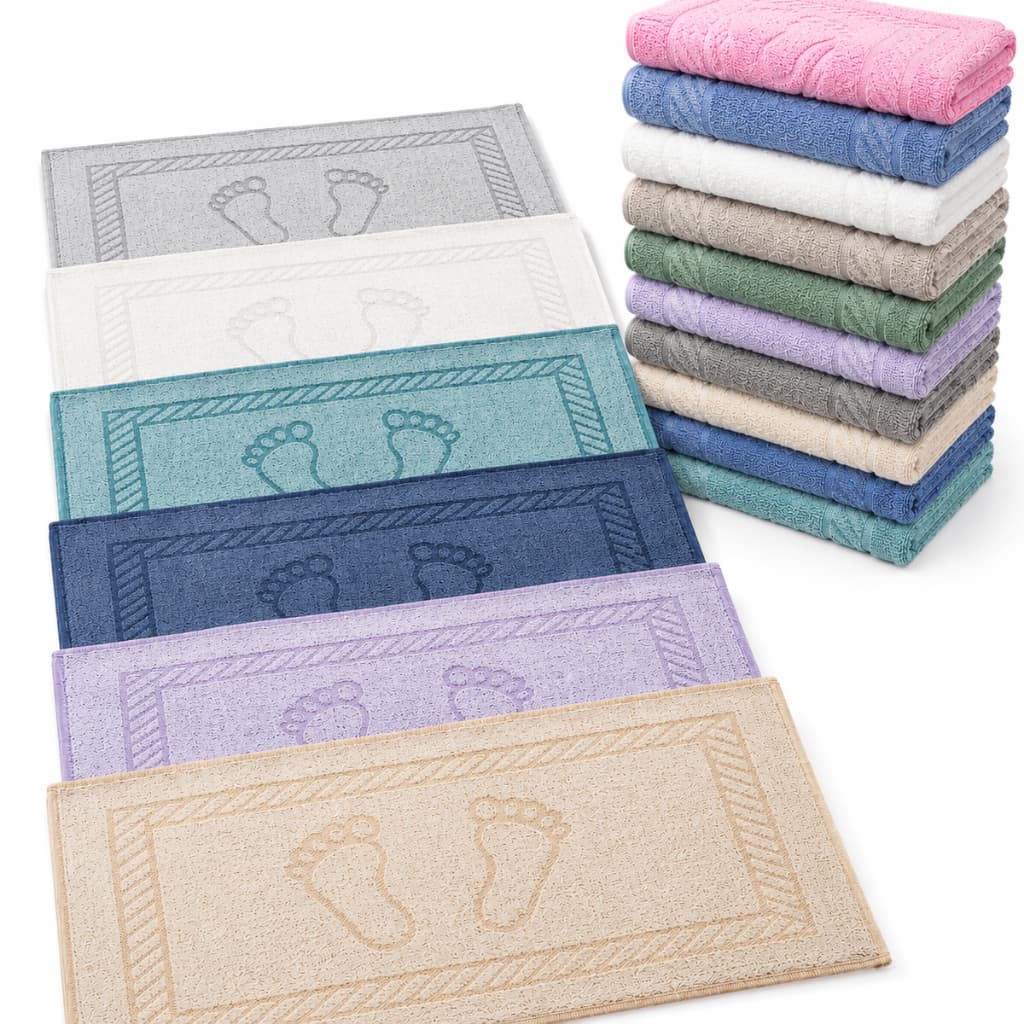 Kit 3 / 5 / 10 Piso Para Banheiro Pezinho Atoalhado Tapete Absorvente Macio Premium 40x70cm