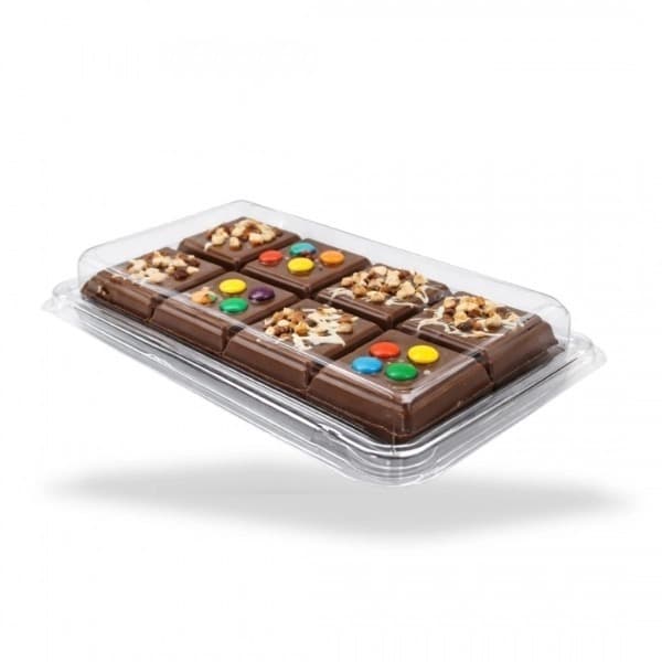 05 Embalagens Para Chocolate Tablete Slim flip Cristal Barra Presentes  Gourmet 0779