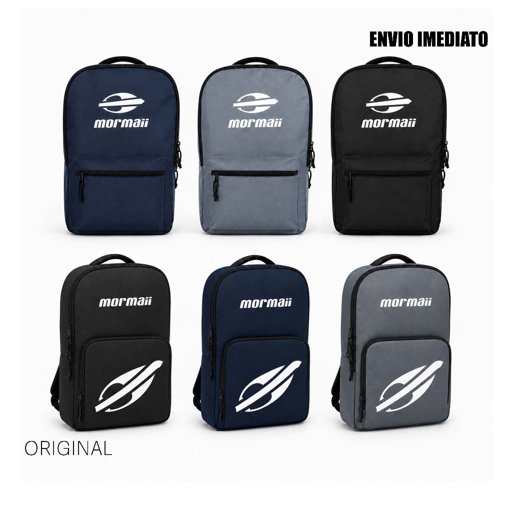 1/ 2 Mochilas Mormaii Original Escolar Masculina Feminina Reforçada para Notebook Trabalho Faculdade Resistente