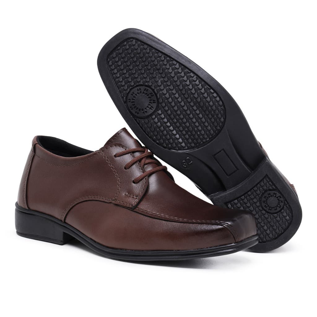 Sapato Social Infantil Masculino Super Confortavel Nas Cores Preto e Capuccino