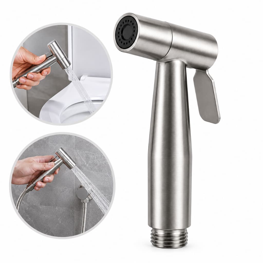 Ducha Higiênica Chuveirinho Banho Aço Inox Jato Direcionado