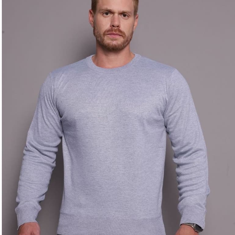 Sueter Masculino Gola U Tricot Blusa Básico Moda Inverno