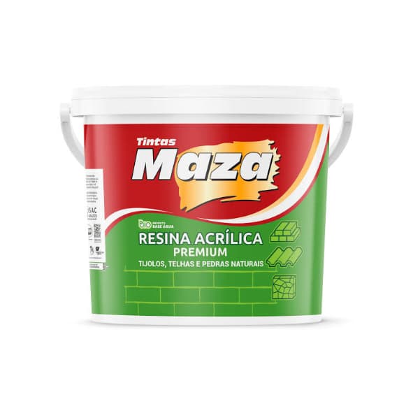 Resina Acrílica Base Água 900ml Maza - Cerâmica Telha
