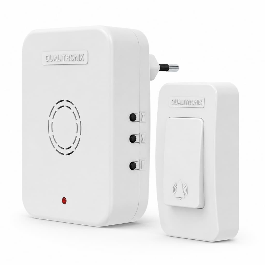 Campainha Sem Fio Wireless Qualitronix 150 Metros 52 Toques à Prova d'água