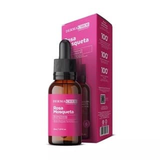 Sérum Facial Rosa Mosqueta 30ml Hidratação Renovação e Clareamento da Pele Dermachem