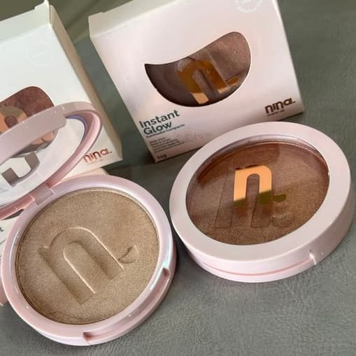 ILUMINADOR COMPACTO INSTANT GLOW - NINA MAKEUP