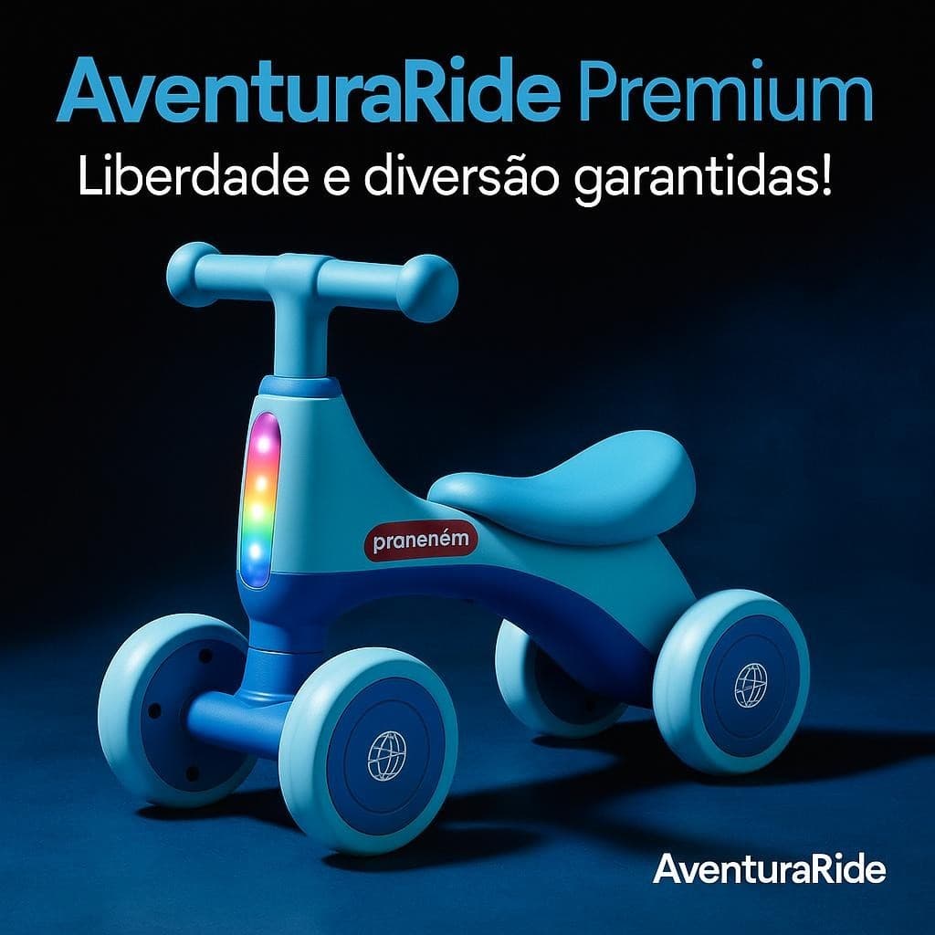 AventuraRide — A bicicleta que transforma a brincadeira em aprendizado!