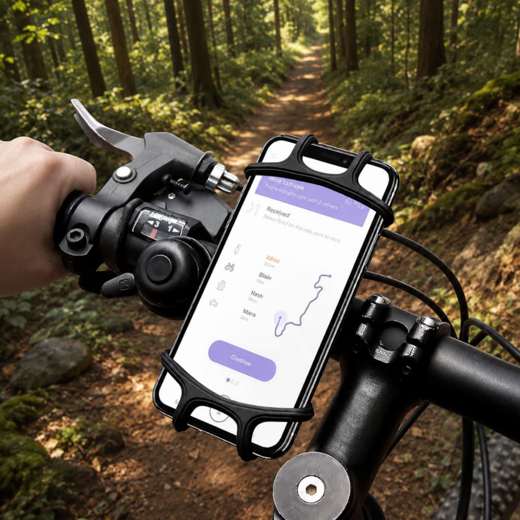 SUPORTE DE CELULAR PARA BICICLETA - COMPATÍVEL COM CELULARES COM TELAS DE ATÉ 6 POLEGADAS