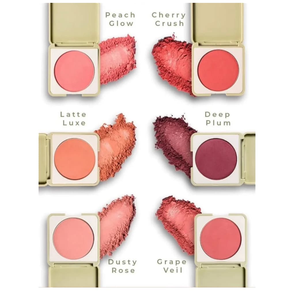 Blush Compacto Silk Skin Ruby Rose | Deep Plum, Dusty Rose, Grape Veil - Efeito Aveludado