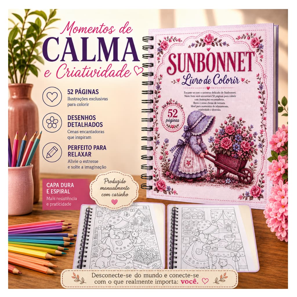 Livro de Colorir bonecas camponesas/momentos de relaxamento/prazer/nostalgia/flores/delicadesa/detalhes encantadores****
