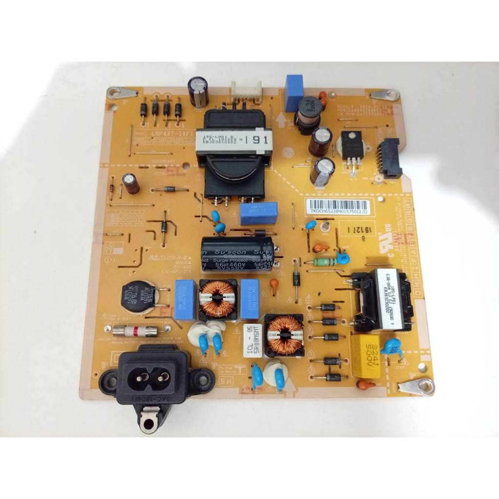 Placa da Fonte Tv LG 43lm631c0sb