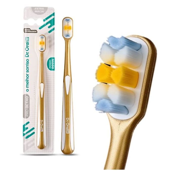 Escova De Dentes Ultra Macia 16 Mil Cerdas Dr. Oral Gengiva Sensível