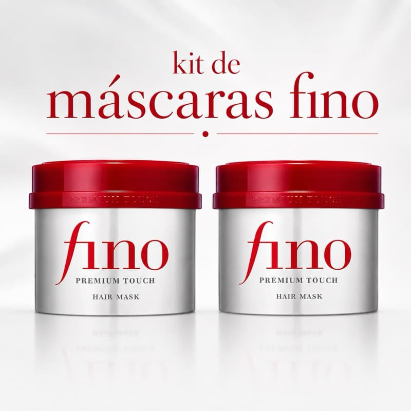 [Original] kit de Máscaras Capilares Shiseido Fino Máscara Capilar Shiseido Fino Premium Touch Repara os cabelos secos