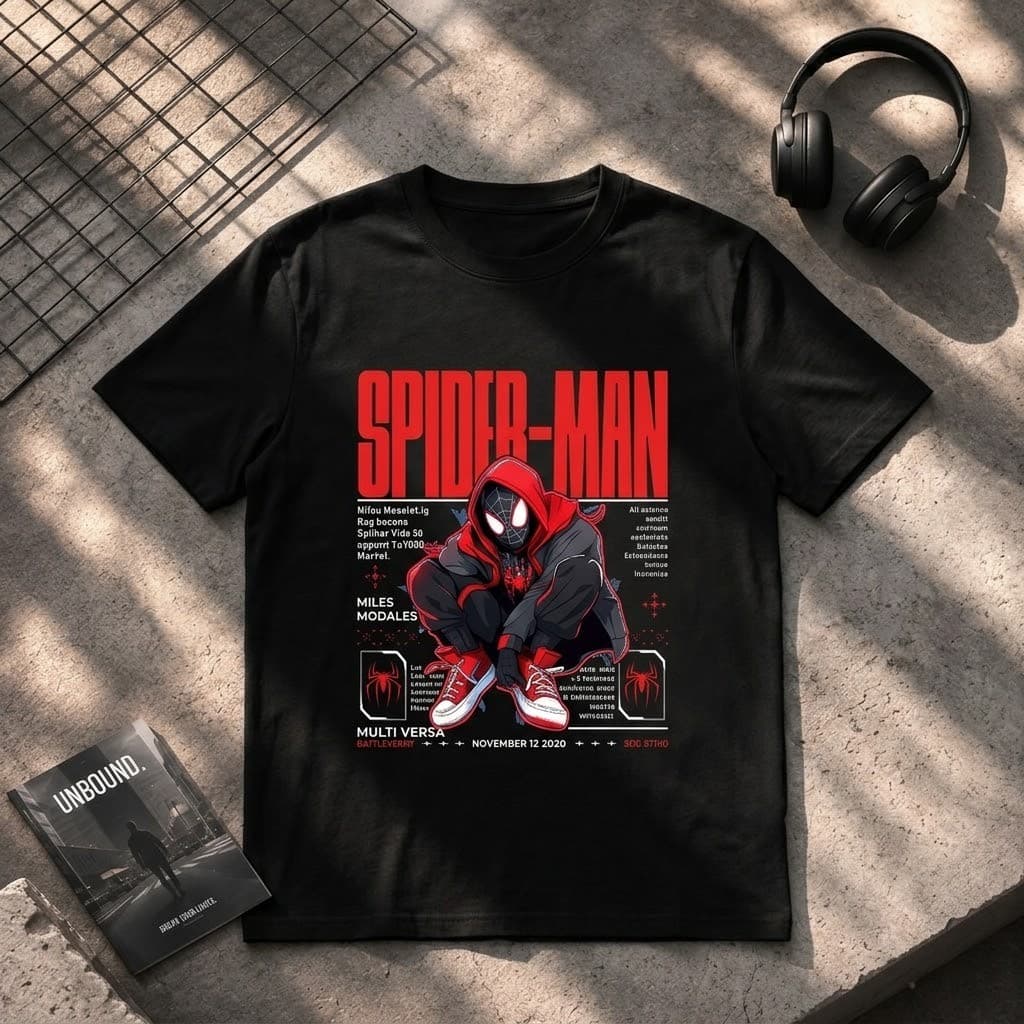 Camiseta H Aranha Morales Premium Man Marvel Blusa Geek Presente Camisa Masculina Feminina Moda