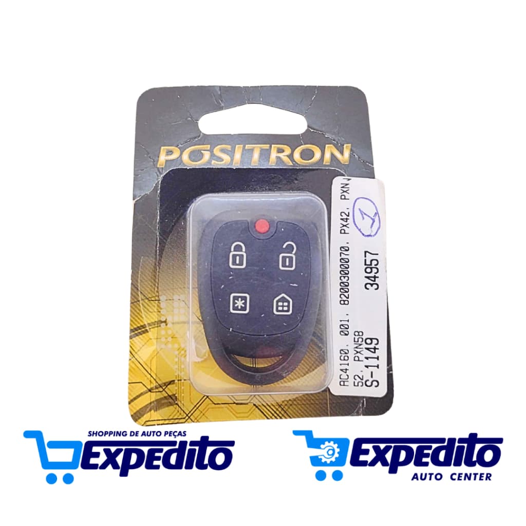 Controle Remoto Para Alarme Pósitron PXN58 Linha Cyber FX/PX Exact 300/330/360 Pósitron
