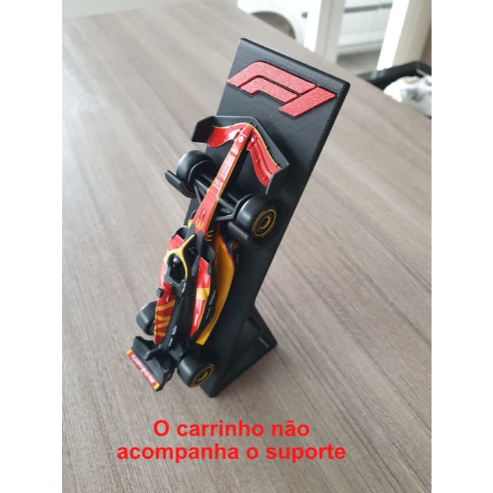 Suporte de mesa compatível com miniatura carrinho F1 escala 1:43 (10 unidades)