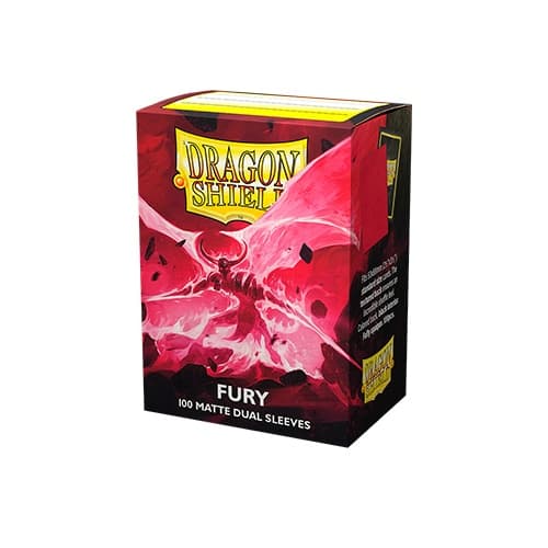 Dragon Shield Fury Matte Dual 100 Sleeves Plástico Protetor para Cartas 63x88mm Pokémon TCG