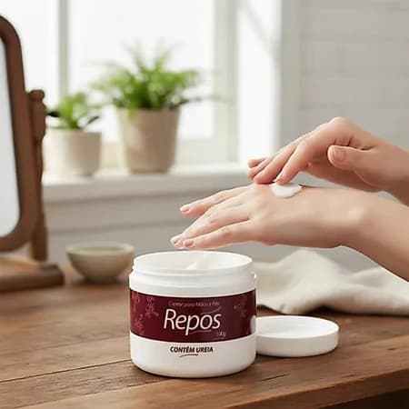 Creme Hidratante Para Mãos E Pés Com Ureia 500g Repós Hidrata e Amacia a Pele Anti Ressecamento Spa