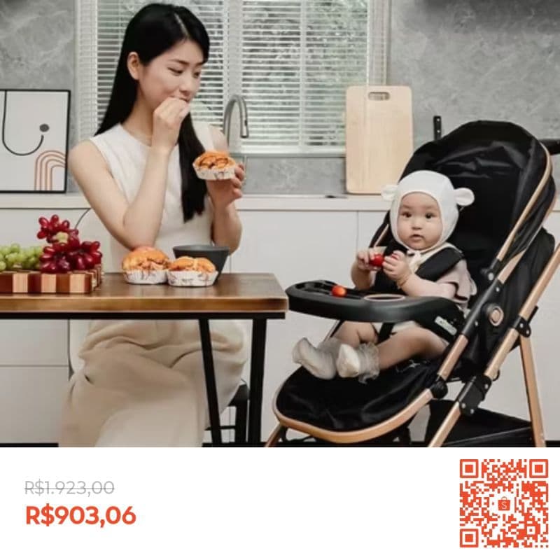 Carrinho de Bebê Moisés Dobravel e Bebê Conforto Romanzo System TS DUO Infanti
