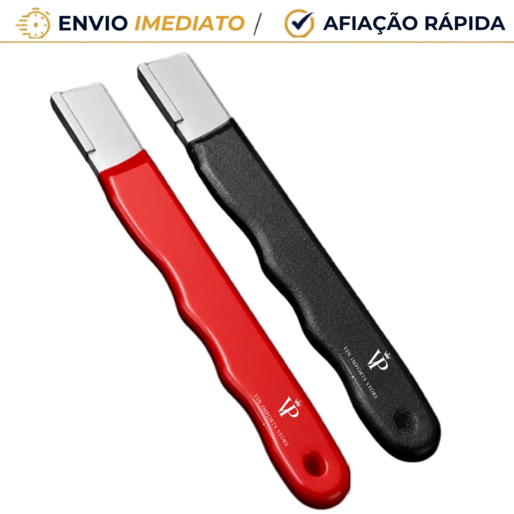 Afiador Profissional De Facas Aço Tungstênio Pedra Diamantada Lâminas Tesoura Amolador