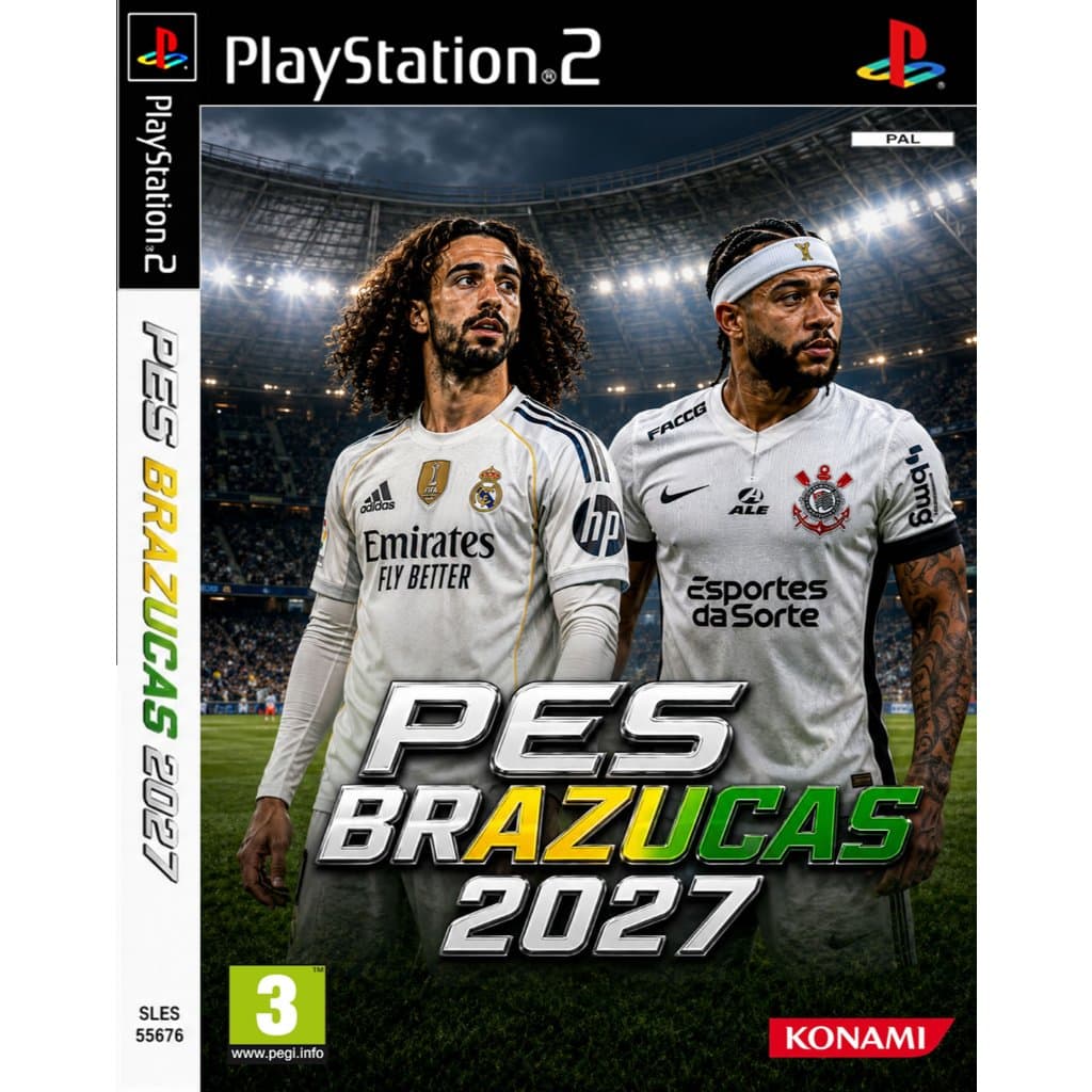PES 2027 Brazukas V.9 Agosto - Ps2