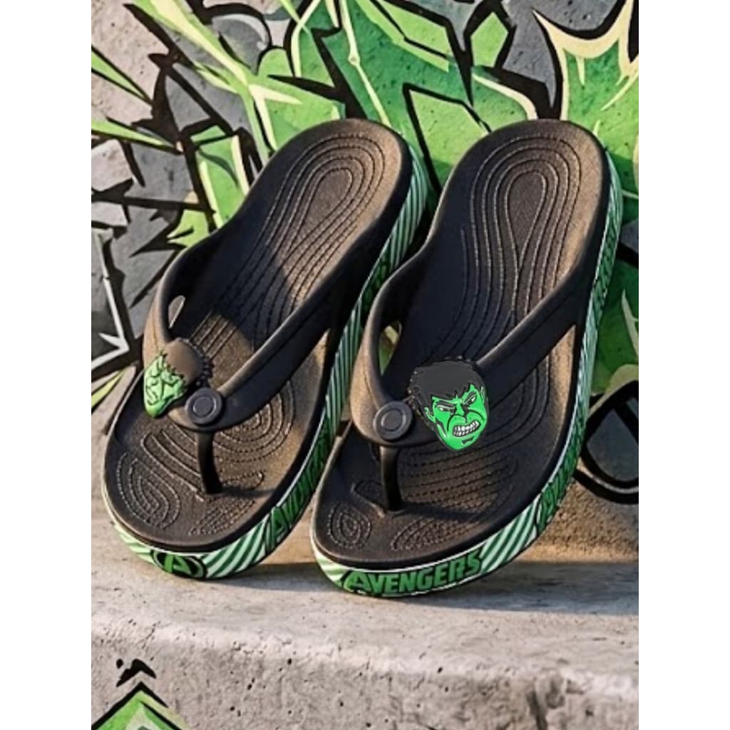 Chinelo Infantil Hulk Sapato Leve e Confortável Sandália Diversão