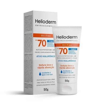 Protetor Folar Facial Helioderm fps70 FOil Free 50g