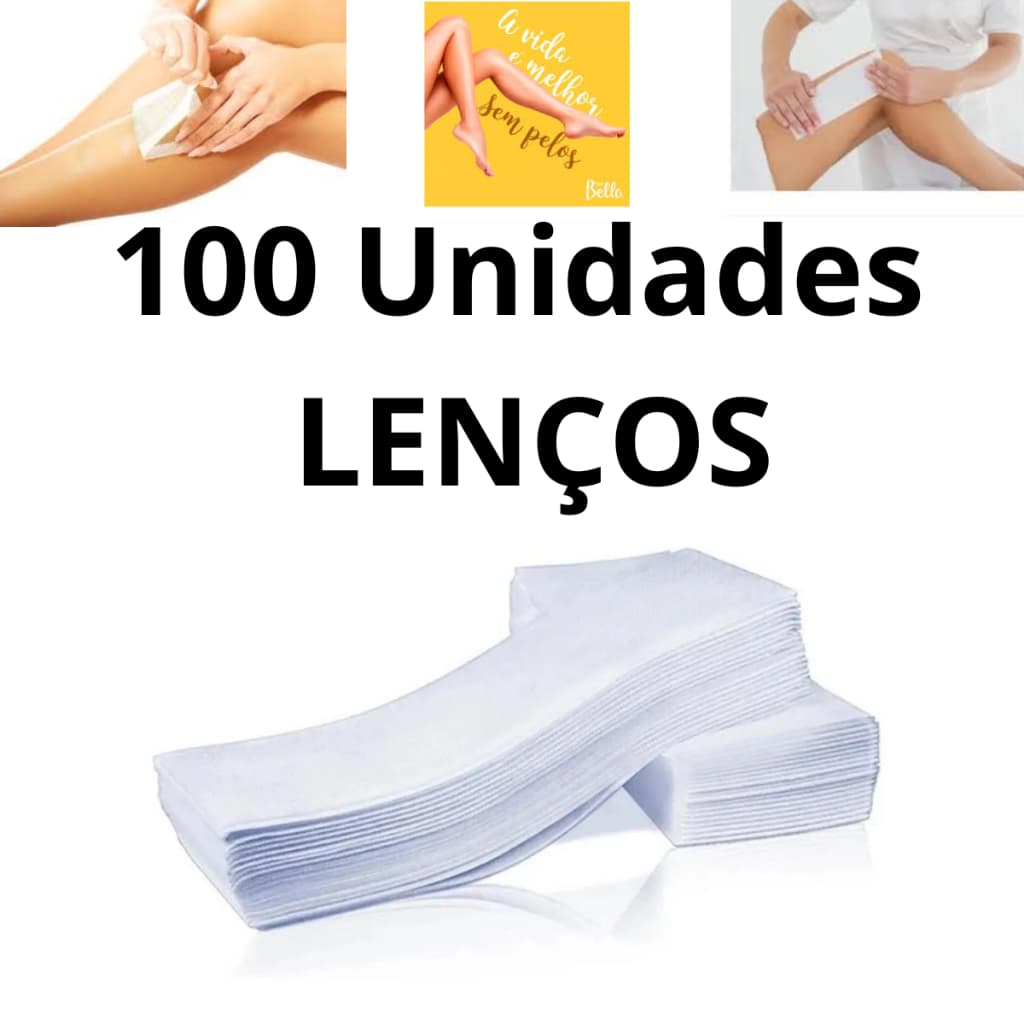 Depilar 4 pct Papel Lenço Depilatório Tnt -25 Unidades CADA 7,2cm x 23cm com 80 g Tecido Falso PP