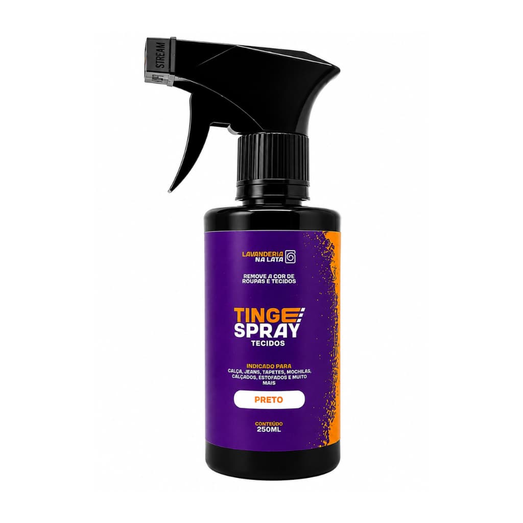 Tinta de Tecidos Roupas Estofados Carpetes - Tingespray Borrifador 250Ml