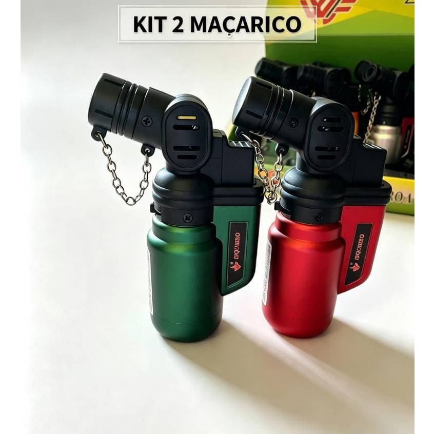 Kit 2 Maçaricos mini Recarregáveis Portátil Melhor Custo Benefício SEM GAS