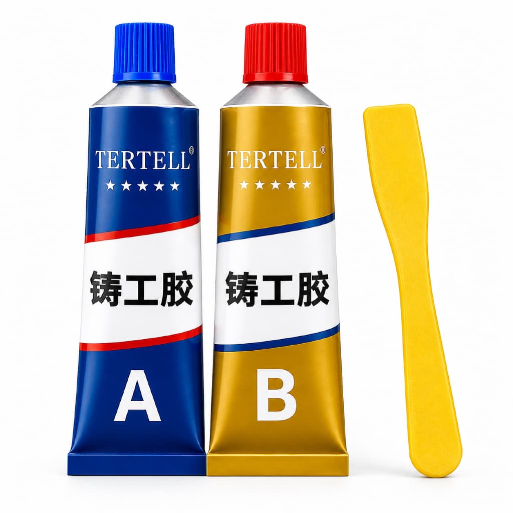 Cola Para Metal Epoxi Reparo Industrial Soldagem A Fio Ao Calor Resistente Forte Pasta De Metal AB