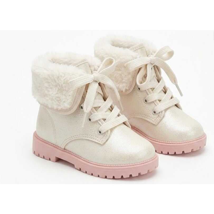 Bota Coturno  Bebê Menina Confortável e Bonita