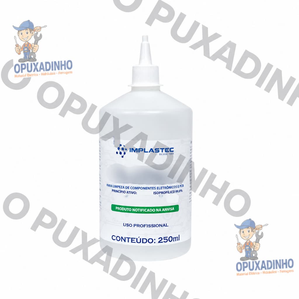Limpador Isoprop Ideal para limpeza de placas e circuitos