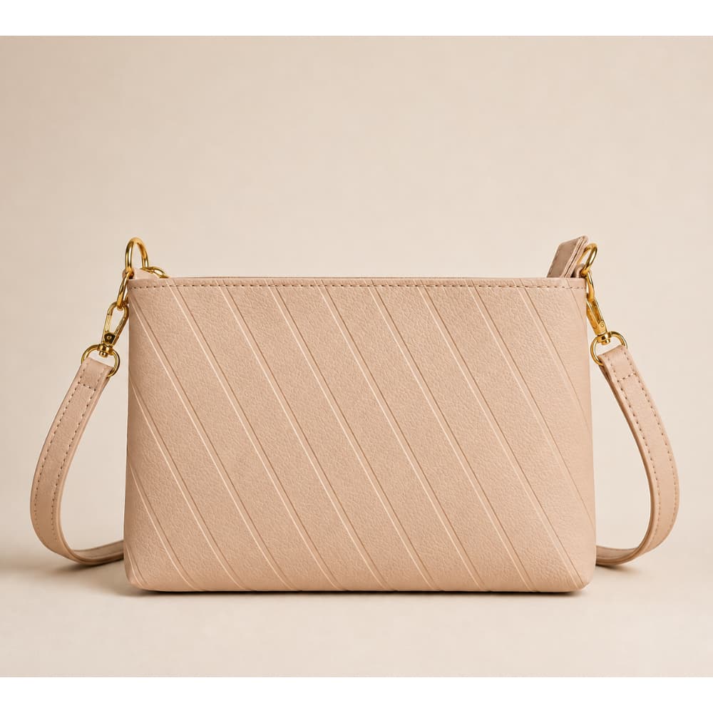 Bolsa Feminina Casual Tiracolo Transversal Pequena com Corrente Moderna e Elegante