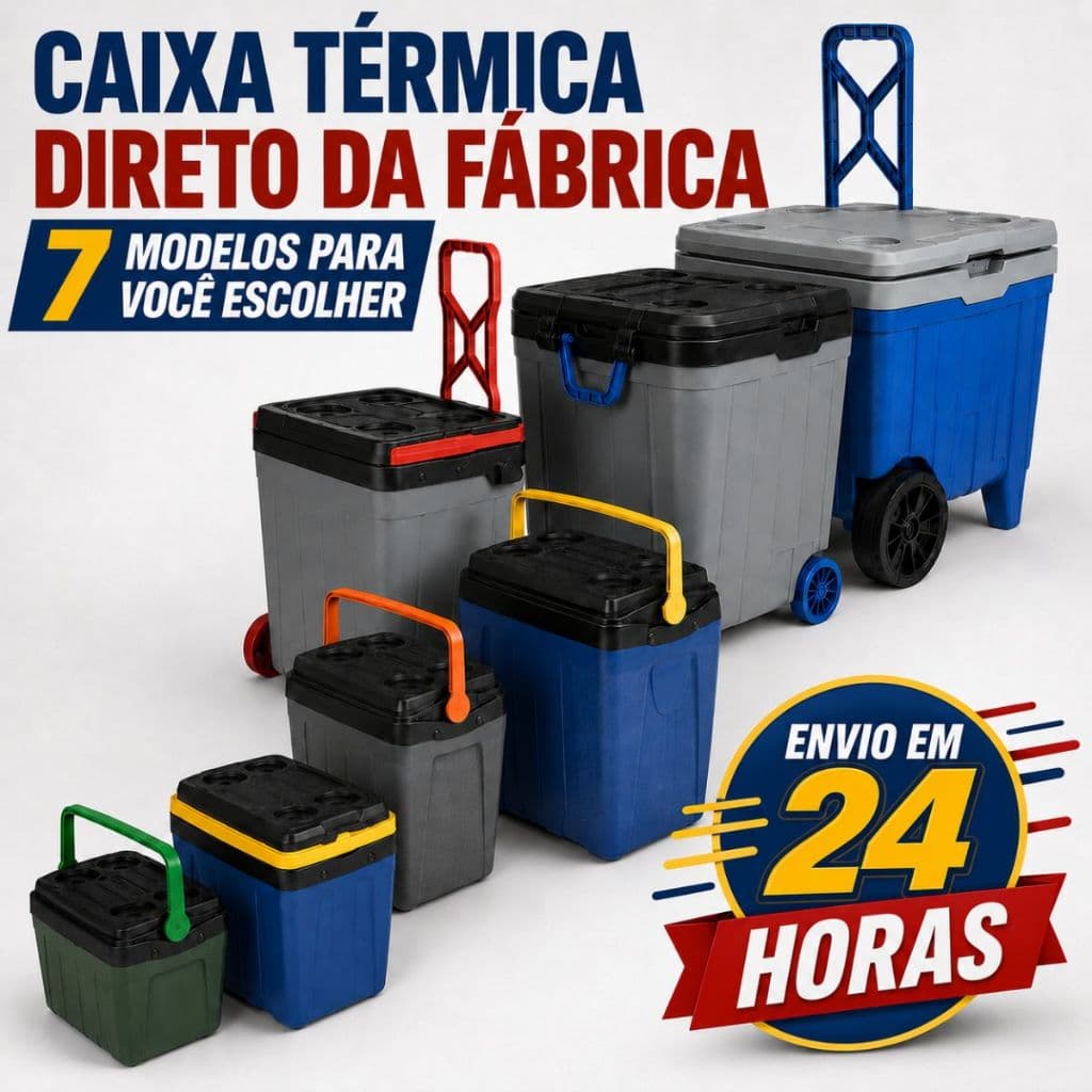Caixa Térmica Pequena Grande Cooler Praia Clube Antares