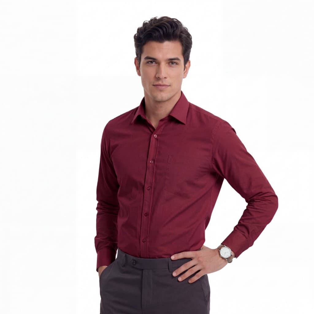 Camisa Social Masculina Bolso Premium Elastano Branca Camisa Masculina Social Manga Longa Não Amassa Não Molha