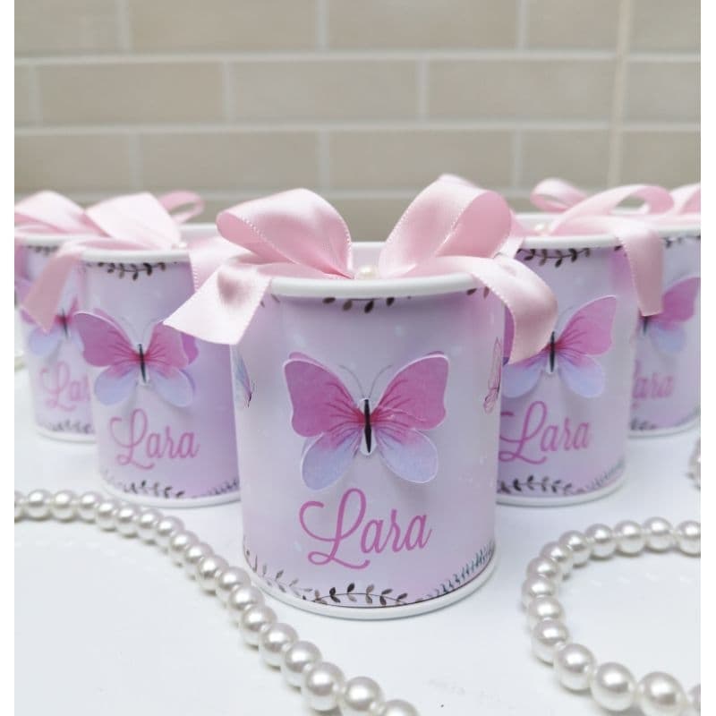 Lembrancinha Jardim Encantado Borboletas / Festa Tubolata Personalizada Maternidade aniversário