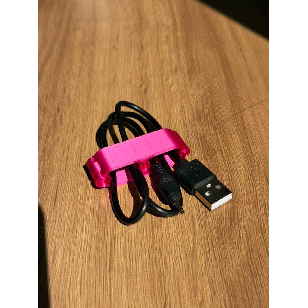 Organizador De Cabo Usb Celular iPhone Som Portátil Cores Rosa